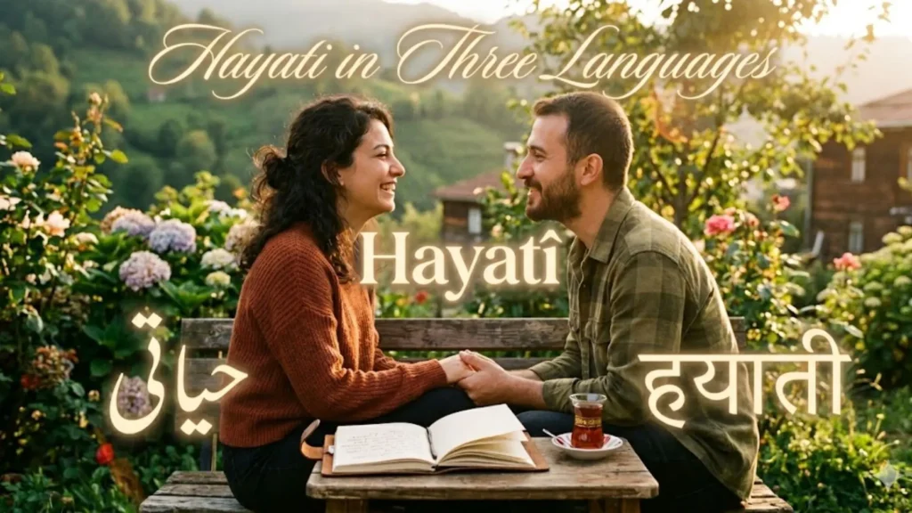 Hayati in Urdu, Hindi & Turkis