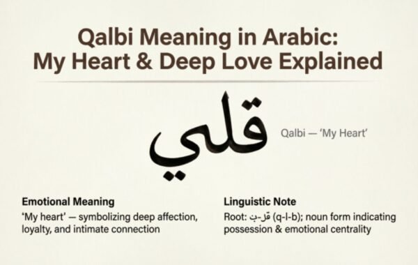 Qalbi meaning in Arabic
