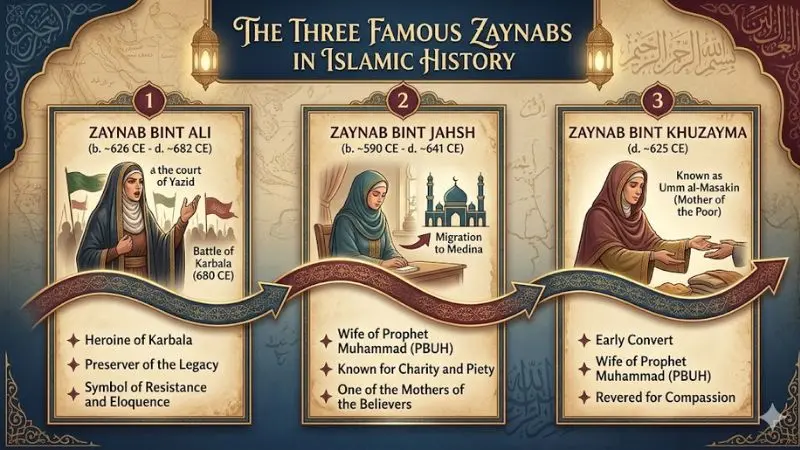 The Three Famous Zaynabs in Islamic History